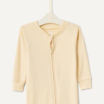 Snug-Fit Cotton Footed Pajamas for Unisex Babies