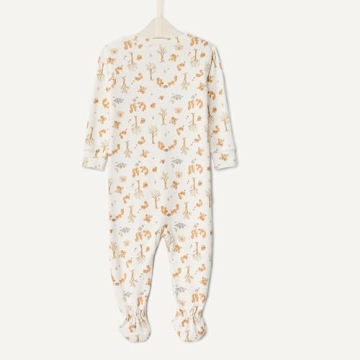 Snug-Fit Cotton Footed Pajamas for Unisex Babies