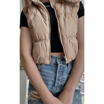 SySea Women's Warm Lightweight Crop Puffer Vest