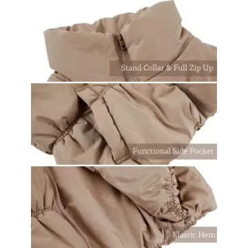 SySea Women's Warm Lightweight Crop Puffer Vest