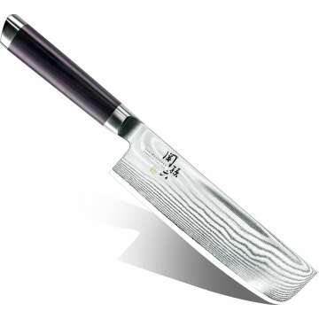 6.5" Kai Nakiri Knife - Seki Magoroku Damascus