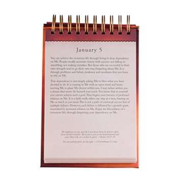 Inspirational Jesus Calling Flip Calendar for Daily Blessings