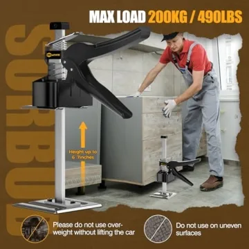 Mtnte 12 In Lever Arm Lifter - Heavy Duty Adjustable Jack