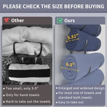 XRMAO 7-Tier Over The Door Towel Rack for Any Size Towels