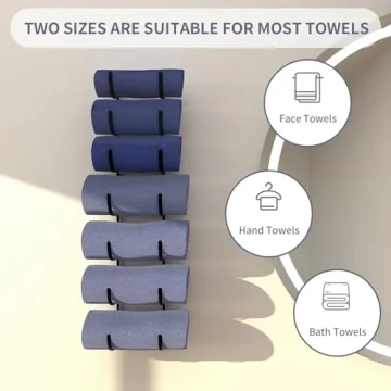 XRMAO 7-Tier Over The Door Towel Rack for Any Size Towels
