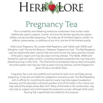 Organic Pregnancy Tea - 65 Servings for Moms