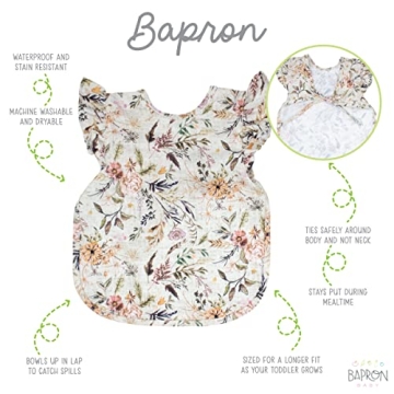 BapronBaby Flutter Delilah Floral Bapron for Toddlers