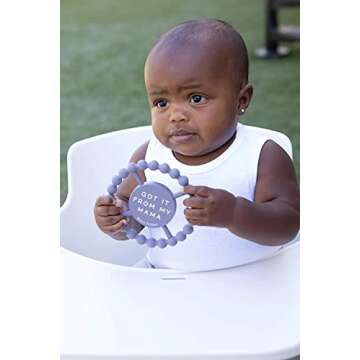 Bella Tunno Happy Teether – Soft & Easy Grip Baby Teether Toy, Silicone Teether Ring to Help Sooth...