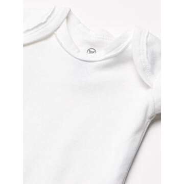 HonestBaby 5-Pack Organic Cotton Short Sleeve Bodysuits for Babies