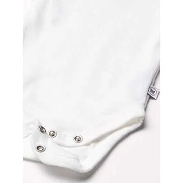 HonestBaby Baby Girls Organic Cotton Bodysuits - 5 Pack