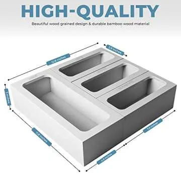 Premium Bamboo Ziplock Bag Organizer for Modern Kitchens