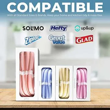 Premium Bamboo Ziplock Bag Organizer for Modern Kitchens