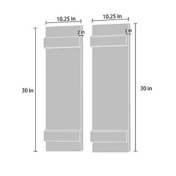 Coral Flower Rustic Farmhouse Window Shutters (Set of 2) | Made of 100% Reclaimed and Recycled Pine Wood | Rustic Interior Window Shutters | Traditional Country Style Home Decor,Gray