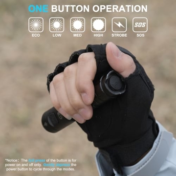 WUBEN C3 Flashlight 1200 Lumens Rechargeable 6 Modes