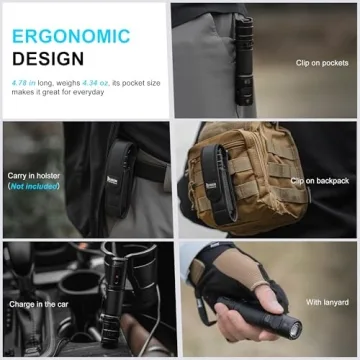 WUBEN C3 Flashlight 1200 Lumens Rechargeable 6 Modes