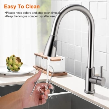 Stainless Steel Tongue Scraper Set for Fresh Breath Oral Care