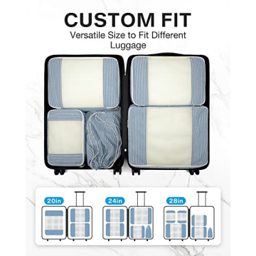 BAGSMART Packing Cubes for Travel - Eco-friendly Organizers