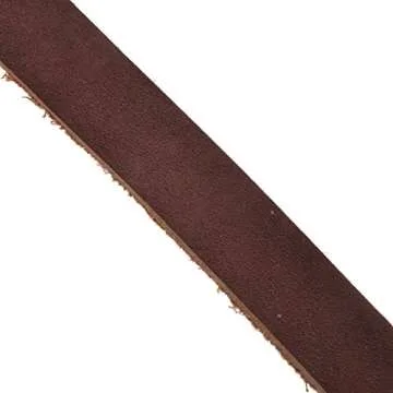 Mandala Crafts 1/2" Brown Leather Strap for Crafting