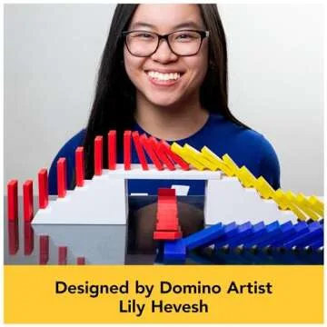 Spin Master Games Disney 100th Anniversary H5 Domino Creations 200 Dominoes & Accessories Domino Artist Lily Hevesh, Disney Gifts Dominoes Set for Adults & Kids Ages 5+