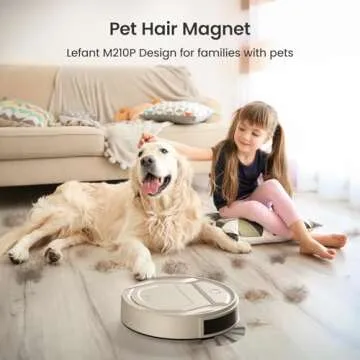 Lefant M210 Pro Robot Vacuum, 2200Pa Strong Suction, 120 Mins Runtime, Slim,Quiet, Self-Charging Wi-Fi/APP Remote Connected Robotic Vacuum Cleaner, Ideal for Pet Hair, Hard Floors