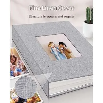 Artfeel 4x6 Photo Album with Linen Cover for Personal Memories