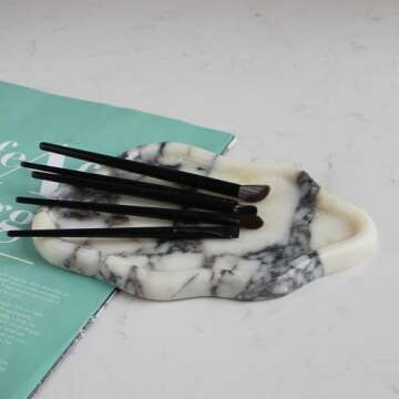 Calacatta Viola Marble Cloud Shape Tray, Trinket Dish, Ring Dish Key Tray Asethetic Home Décor, Gift for Women