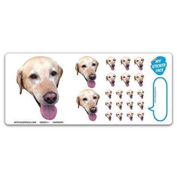 Custom Face Stickers, Photo Stickers, Stickers of Your Dog, Sampler Sheet - Pet Gift, Pet Stickers, ...