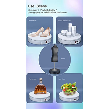 JAYEGT Motorized 360 Degree Display Stand for Stunning Showcases