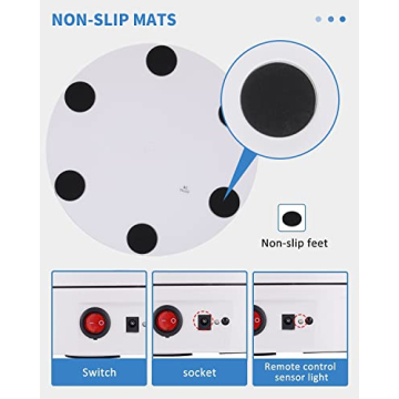 JAYEGT Motorized 360 Degree Display Stand for Stunning Showcases