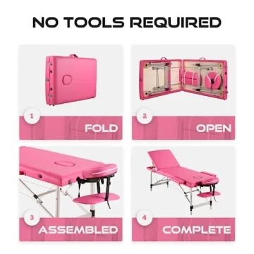 Careboda Massage Table Lightweight Massage Bed Portable Comfortable