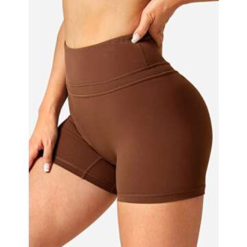 YEOREO Women's High Waisted Workout Biker Shorts
