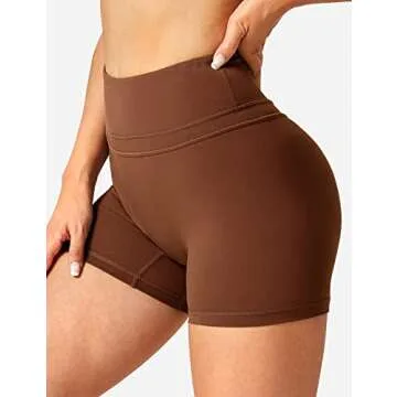 YEOREO Women's High Waisted Workout Biker Shorts