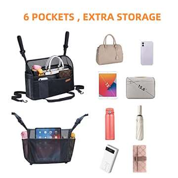 WLLWOO Car Net Pocket Handbag Holder for Organizing Storage
