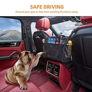 WLLWOO Car Net Pocket Handbag Holder for Organizing Storage