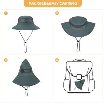 Kids Sun Hat with UPF 50+ Protection for Outdoor Fun