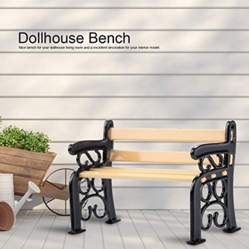 Dollhouse Miniature Park Bench - Perfect for Creative Play