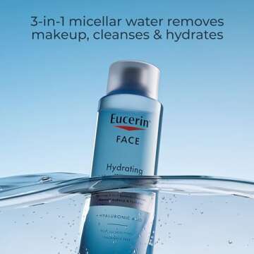 Eucerin Hydrating Micellar Water for Gentle Makeup Removal