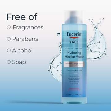 Eucerin Hydrating Micellar Water for Gentle Makeup Removal