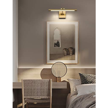 Elegant LED Swing Arm Wall Light for Artwork Display