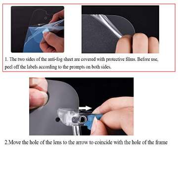 COLORCASA 6PCS Safety Face Shields All-Round Protection Cap with Clear Wide Visor Spitting Anti-Fog ...