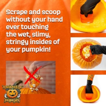 Halloween Moments Pumpkin Scraper Glove for Kids and Adults