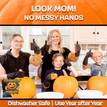 Halloween Moments Pumpkin Scraper Glove for Kids and Adults