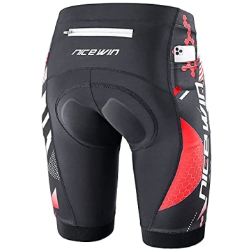 Men's Anti-Slip 4D Padded Cycling Shorts with 3 Pockets - Breathable & Stylish
