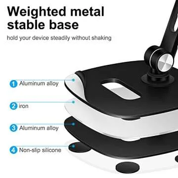 B-Land Adjustable Tablet Stand for All Devices 4-13"