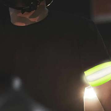 UNYNY 2 Pack Running Reflective Vest Gear 4 Pcs Reflective Bands High Visibility Adjustable Safety Vest for Night Cycling,Running,Hiking, Jogging,Dog Walking