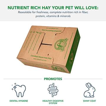 Viking Farmer Alfalfa Hay for Rabbits & Small Pets, 7 lbs