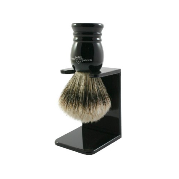 Edwin Jagger Super Badger Hair Shaving Brush with Stand