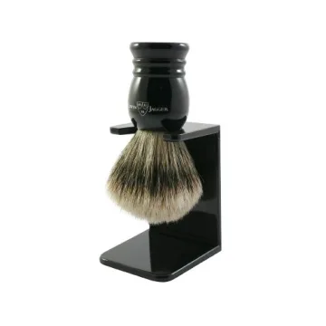 Edwin Jagger Super Badger Hair Shaving Brush with Stand