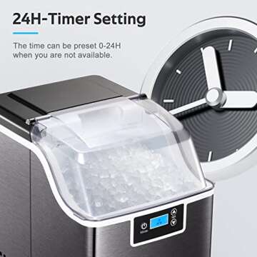 Nugget Ice Maker - Self-Cleaning, Chewable Ice On Demand
