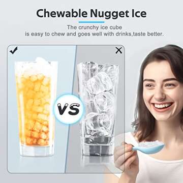 Nugget Ice Maker - Self-Cleaning, Chewable Ice On Demand